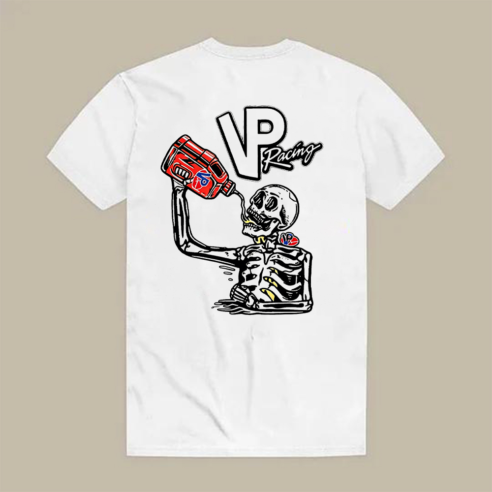 Vp Racing Skeleton Drinking Fuel Printed Men's T-shirt