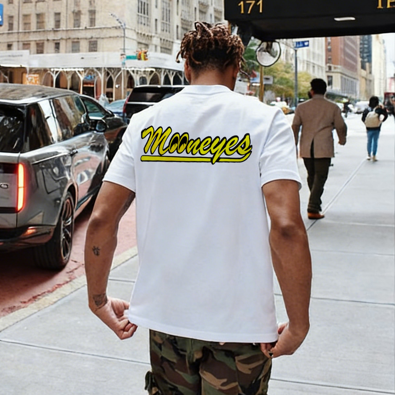 Mooneyes Authorized Dealer Logo Printed Men's T-shirt