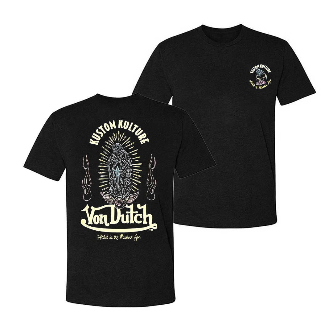 Von Dutch Kustom Kulture Our Lady Of Guadalupe Printed Men's T-shirt