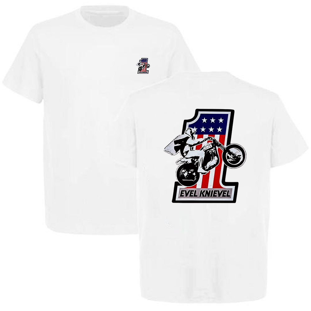 Evel Knievel #1 Stunt Rider Printed Men's T-shirt