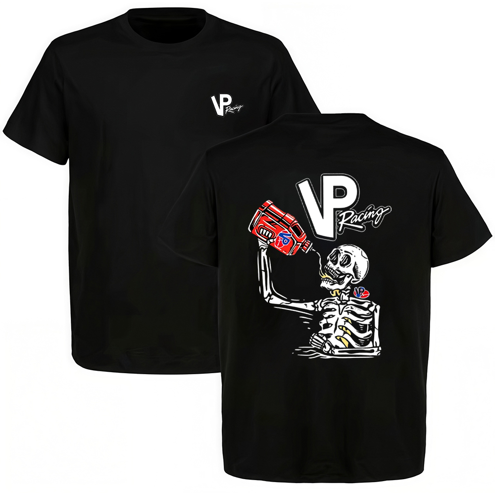 Vp Racing Skeleton Drinking Fuel Printed Men's T-shirt