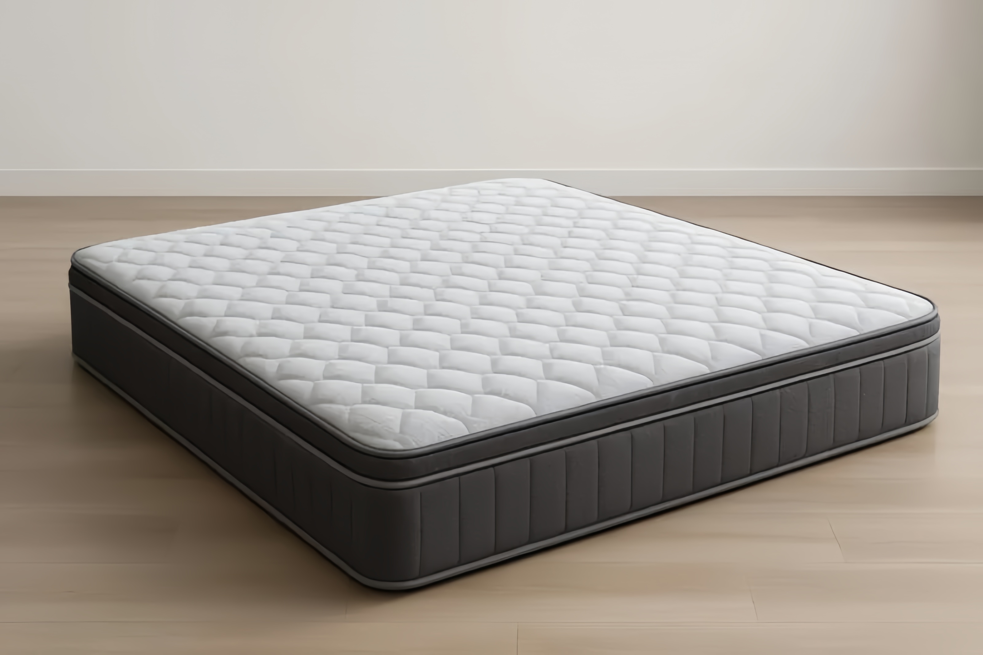 Matelas Mousse à Mémoire 200x160x30 cm Gris/Blanc