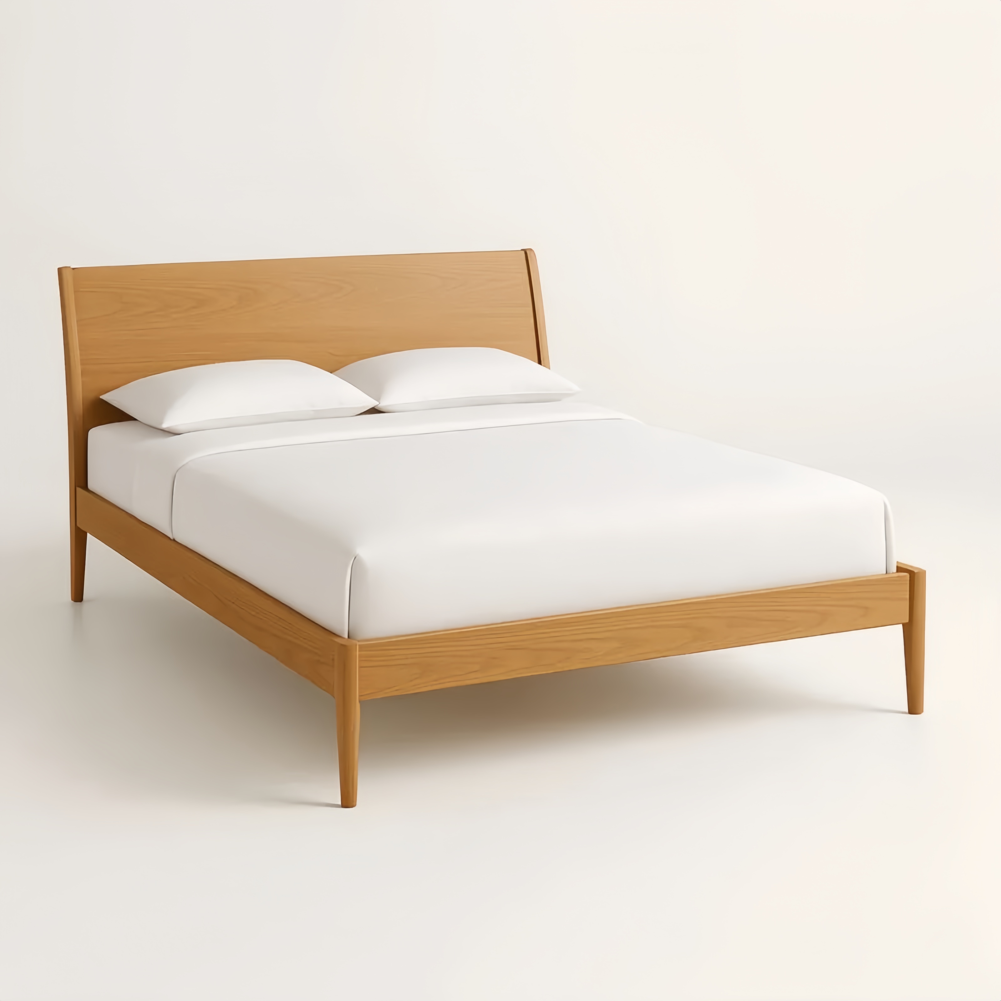 Lit double en bois de chêne 200x160 cm