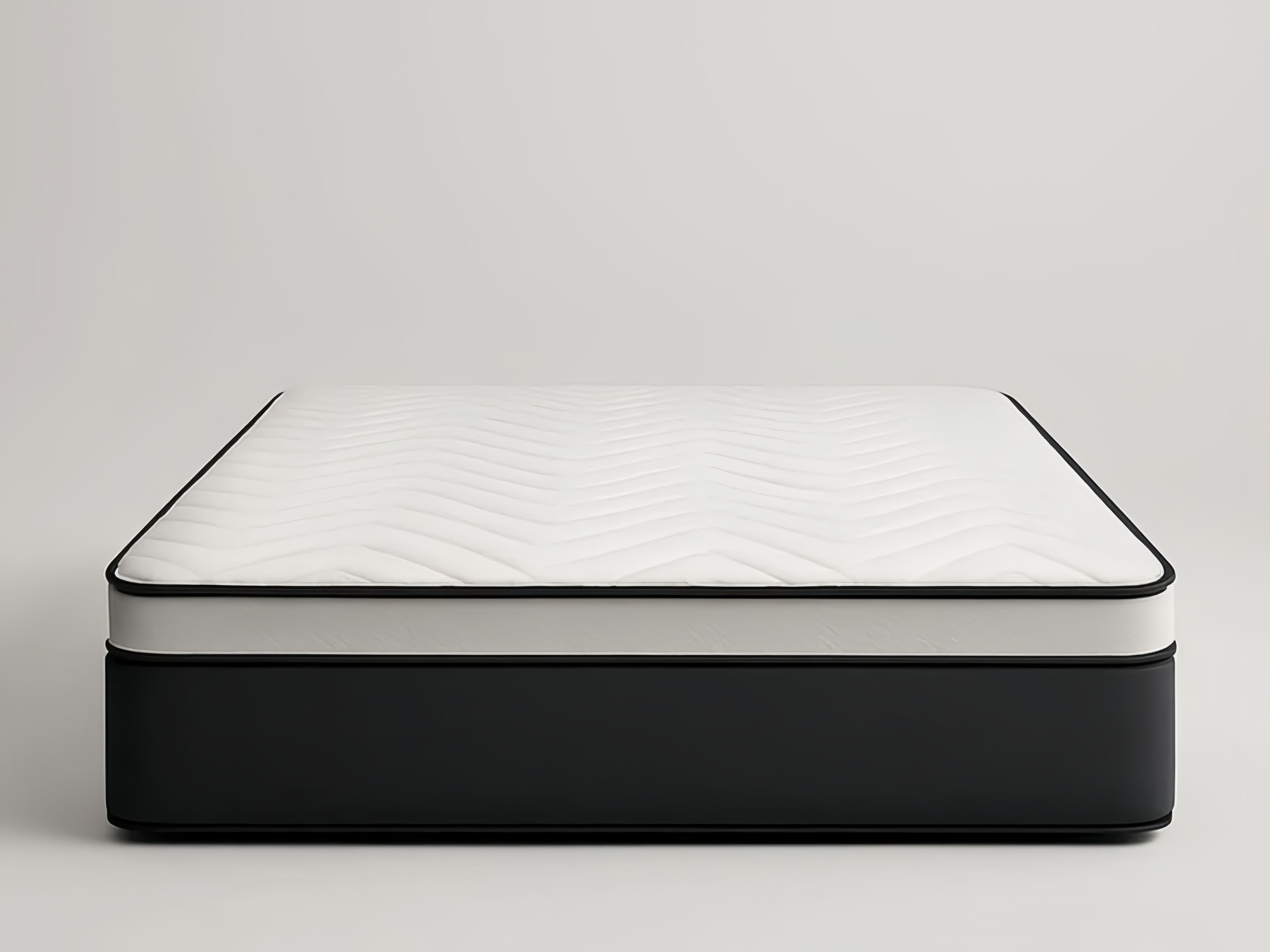 Matelas en mousse 200x160 cm Gris/Blanc