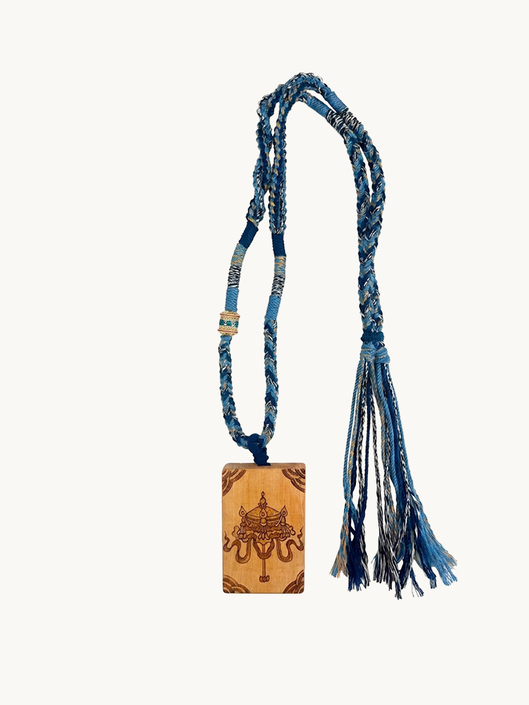 Murren Tibetan pyrography pendant