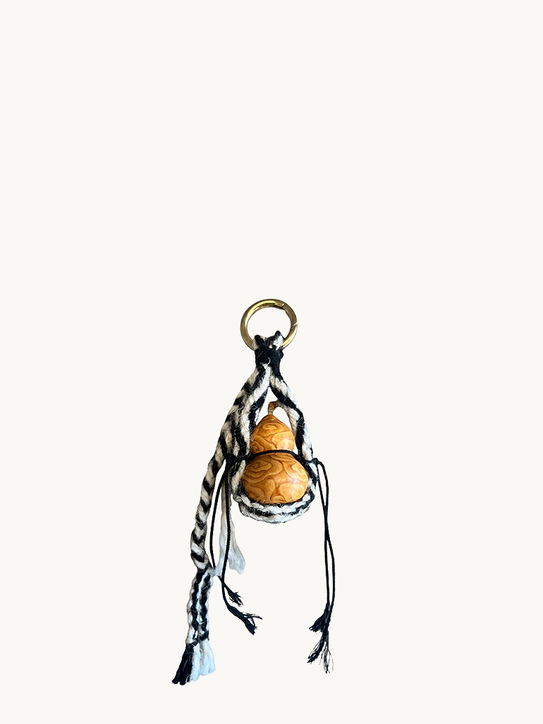 Cloud Pattern Udor | Tibetan Woven Pyrography Fu Lu Gourd Bag Charm | Murren Oriental Handcraft