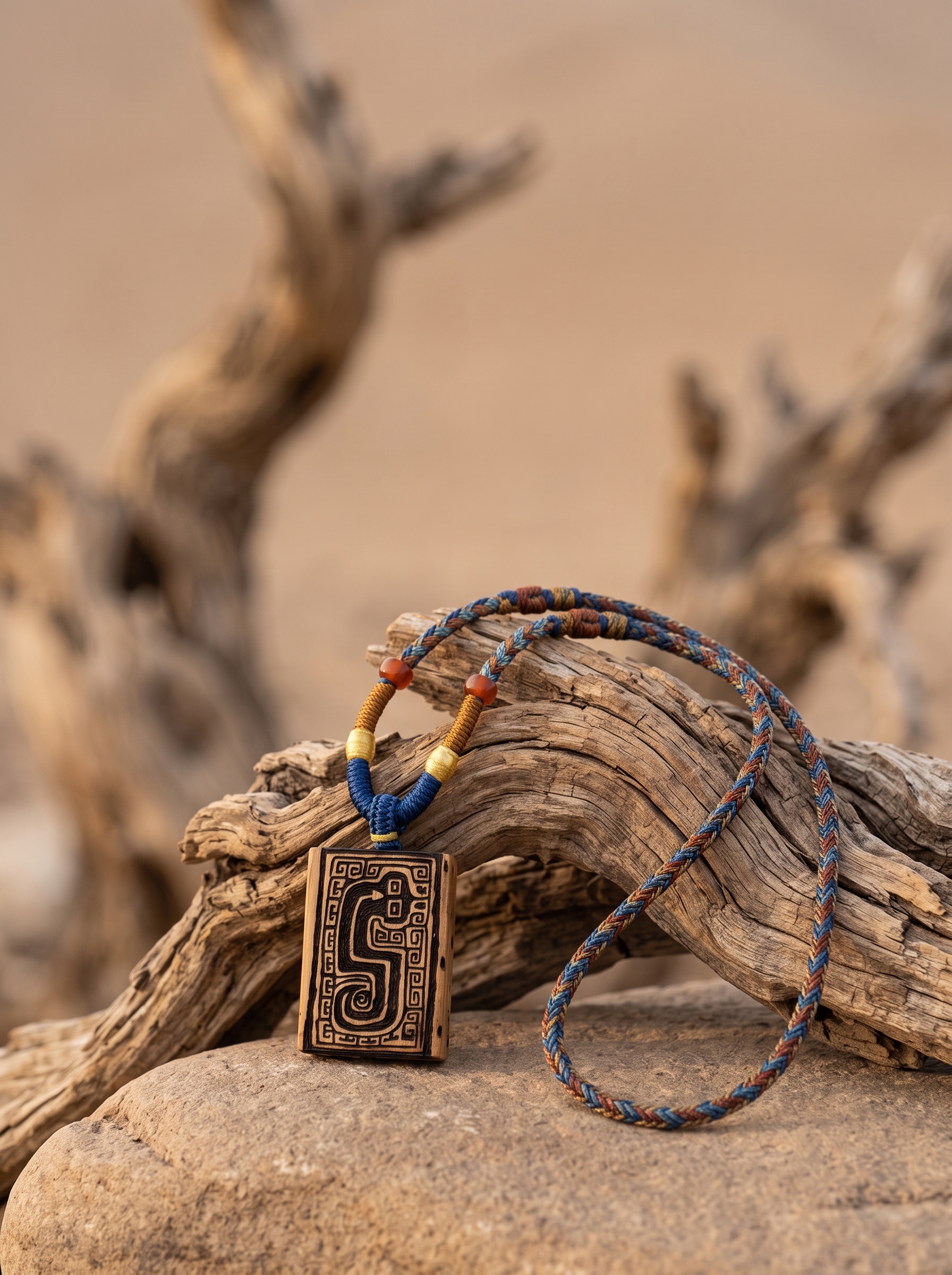 Murren Kui Dragon & Thunder Pattern Charm