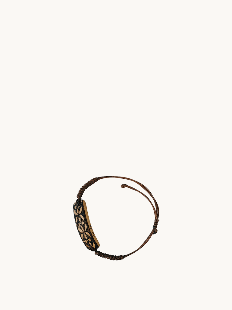 Murren Vintage Floral Cross Bracelet