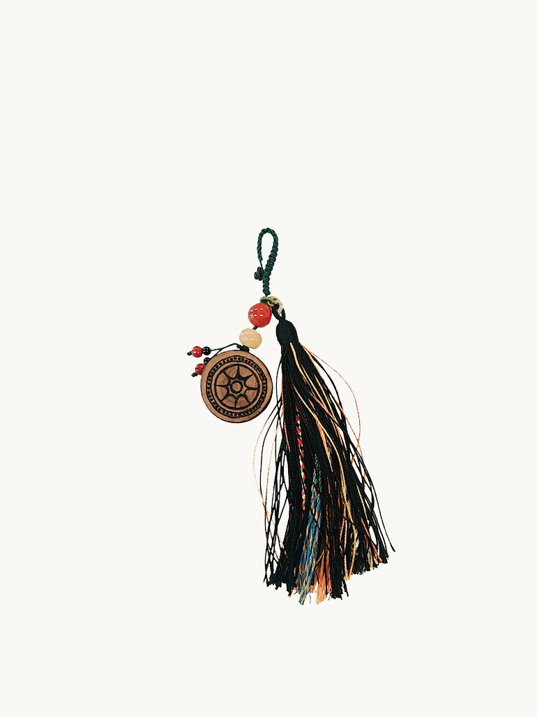 Murren Sun Wheel of Blessings Tassel Mantra