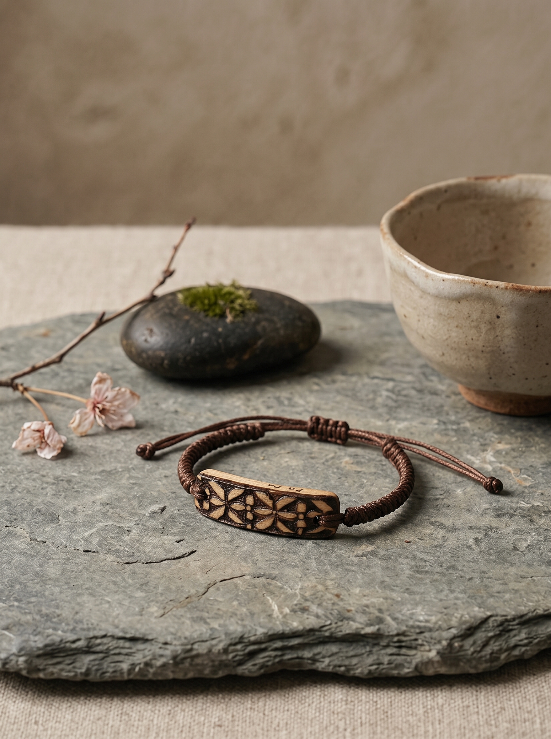 Murren Vintage Floral Cross Bracelet