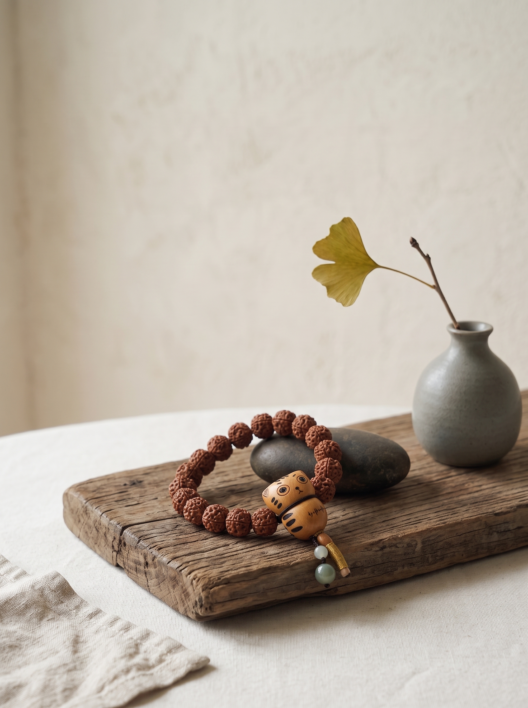 Murren Blessing Gourd Rudraksha Bracelet Charm