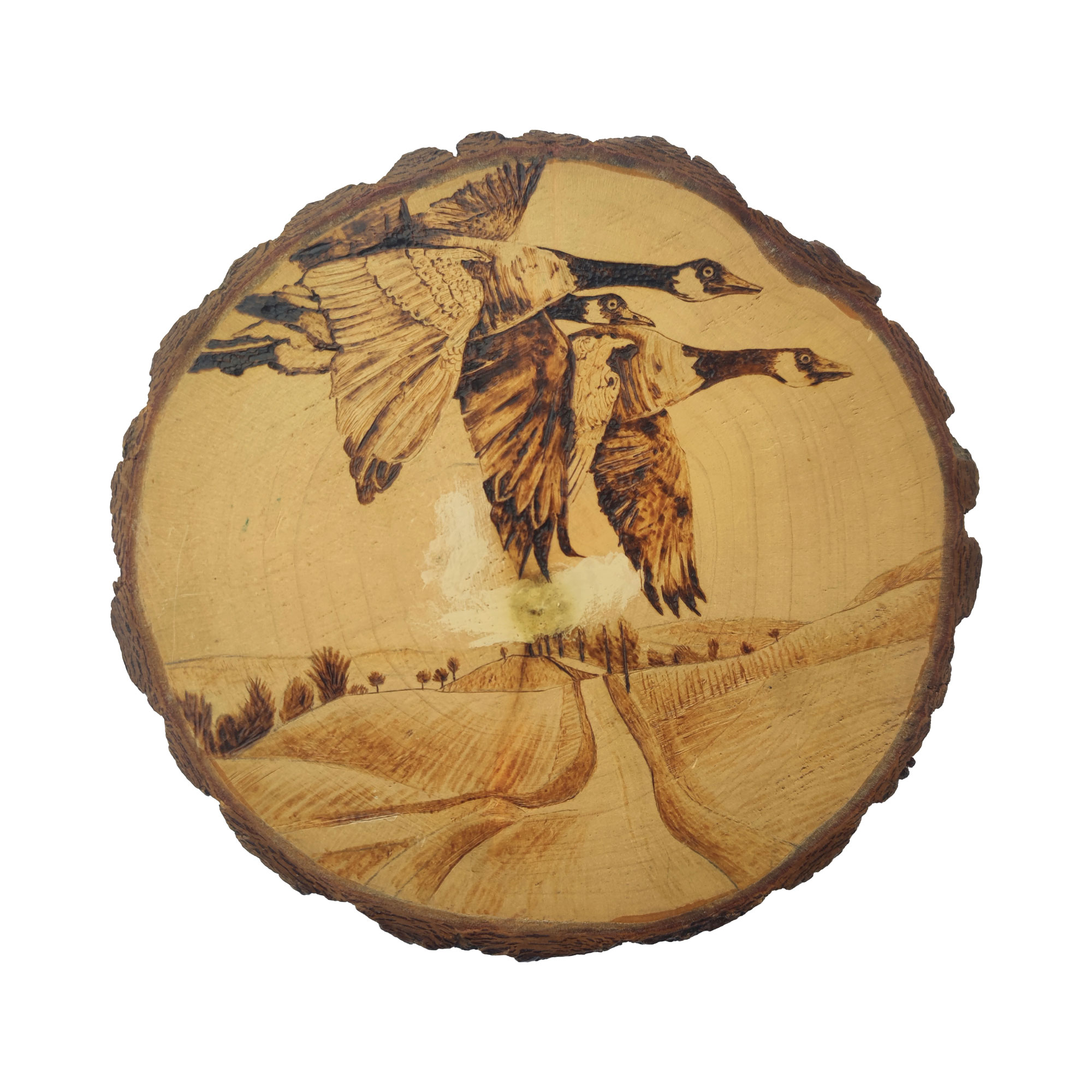 [Copy]Pyrogart Spring Dawn in the Han Palace Scroll Hang Pyrography