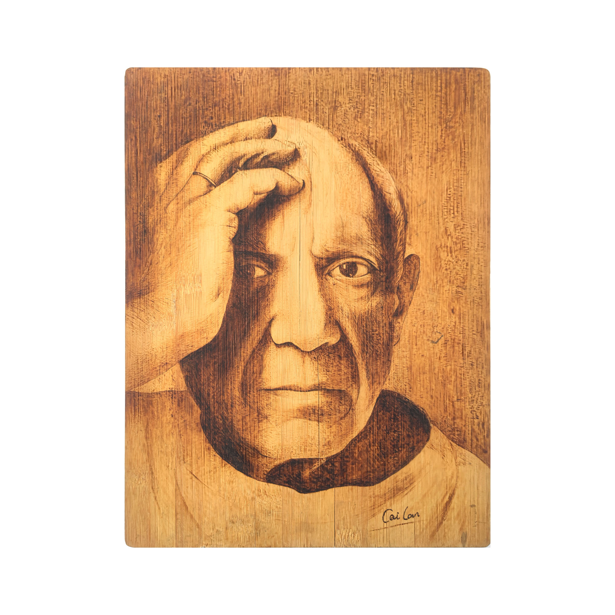 Pyroart  Picasso Portrait Pyrography