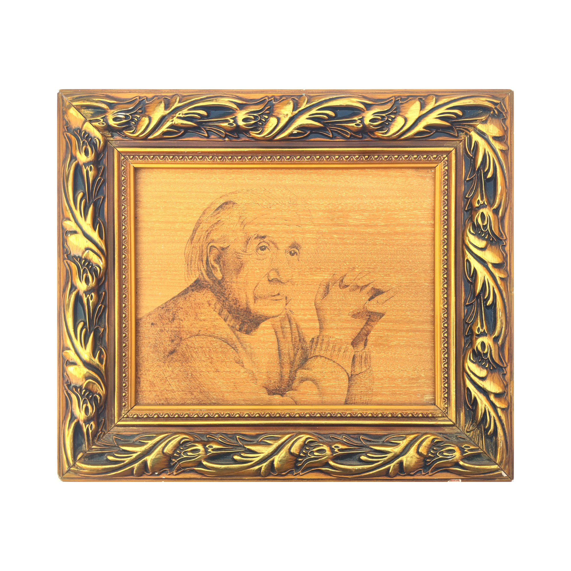 Pyroart  Albert Einstein Portrait Pyrography