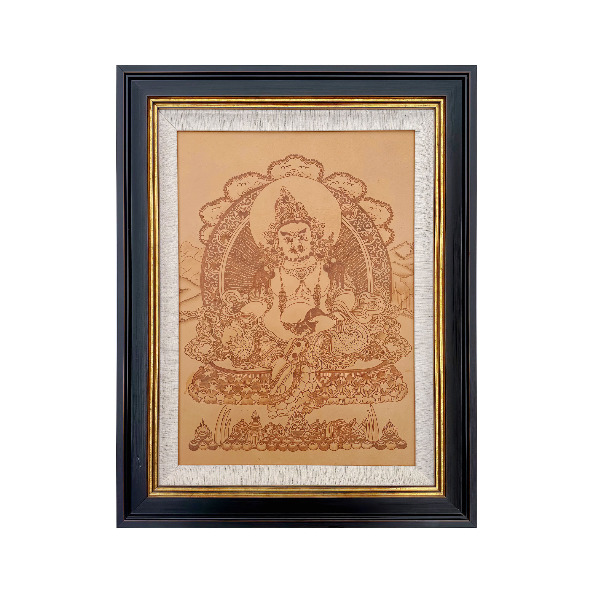 Pyroart Yellow Jambhala Leather Hang Pyrography