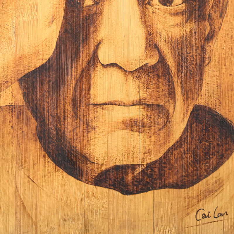Pyroart  Picasso Portrait Pyrography