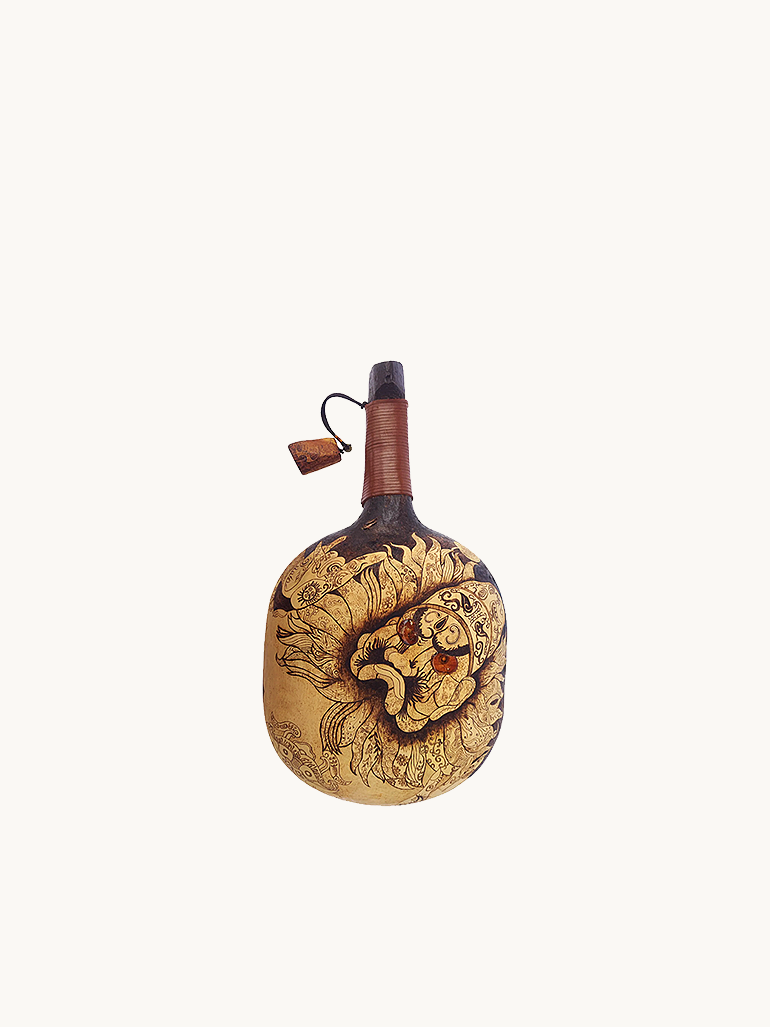 Pyroart Exorcist Zhong Kui Ladle Pyrography Artisanal Decor