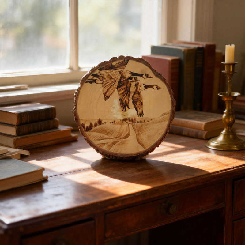 [Copy]Pyrogart Spring Dawn in the Han Palace Scroll Hang Pyrography