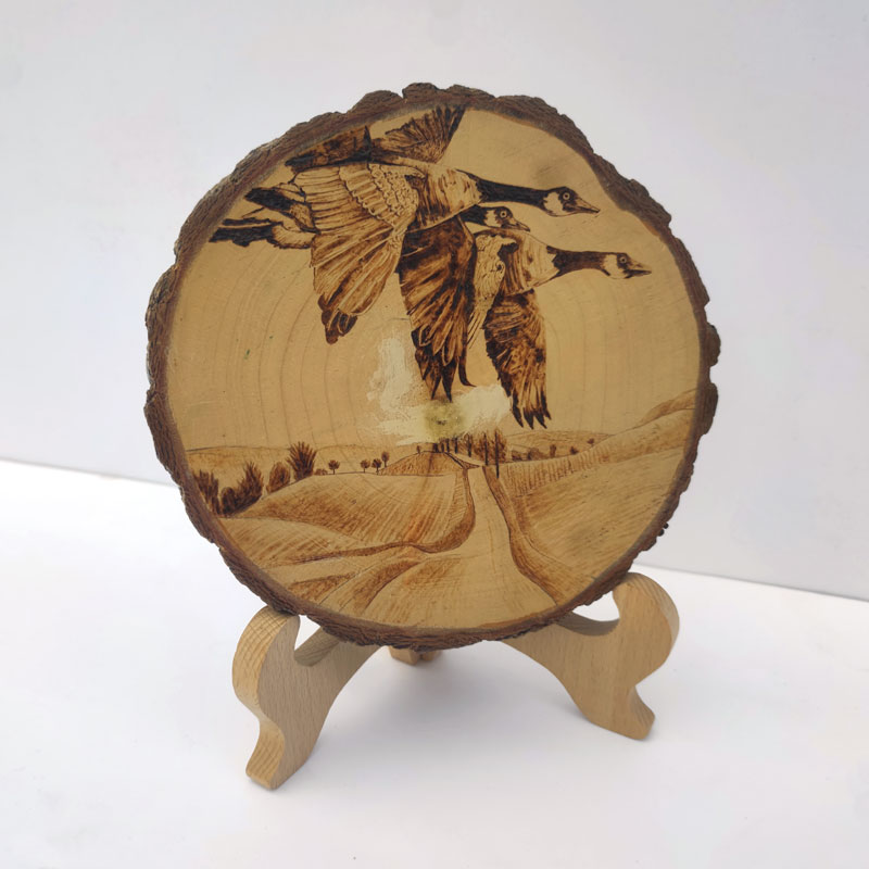 [Copy]Pyrogart Spring Dawn in the Han Palace Scroll Hang Pyrography