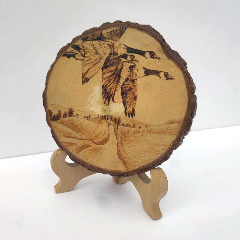 [Copy]Pyrogart Spring Dawn in the Han Palace Scroll Hang Pyrography