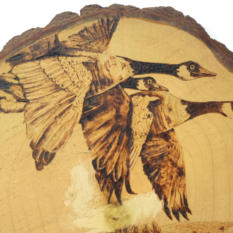 [Copy]Pyrogart Spring Dawn in the Han Palace Scroll Hang Pyrography