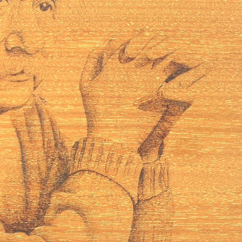 Pyroart  Albert Einstein Portrait Pyrography