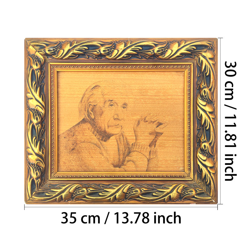 Pyroart  Albert Einstein Portrait Pyrography