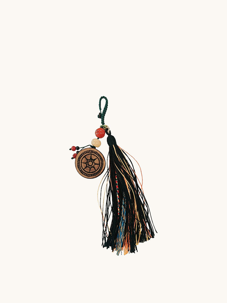 Pyroart Sun Wheel of Blessings Tassel Mantra