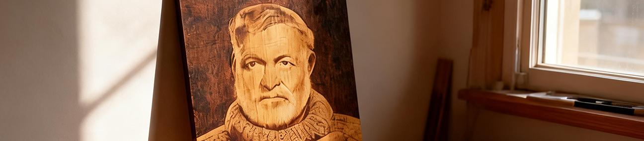 Pyrography Portrait Art