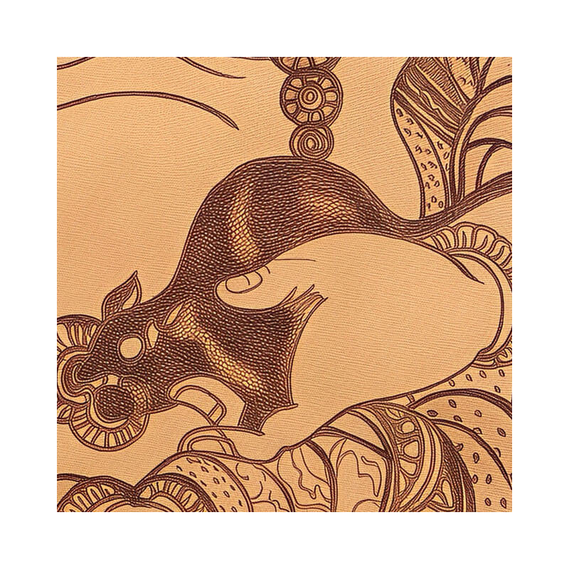 Pyroart Yellow Jambhala Leather Hang Pyrography