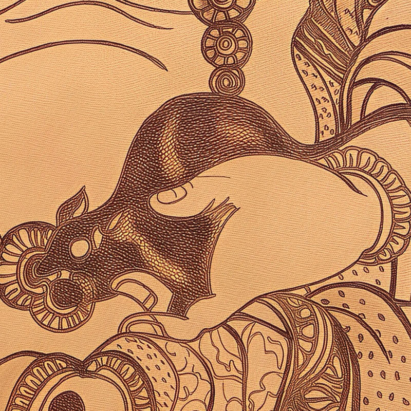 Pyroart Yellow Jambhala Leather Hang Pyrography