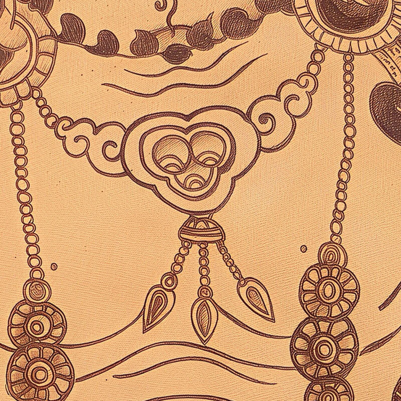 Pyroart Yellow Jambhala Leather Hang Pyrography