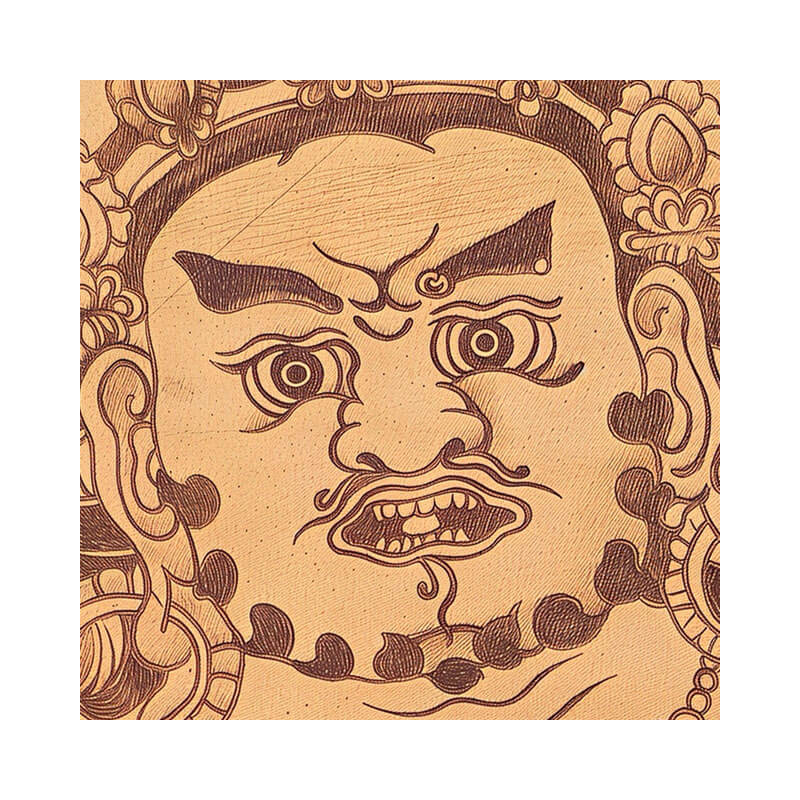 Pyroart Yellow Jambhala Leather Hang Pyrography