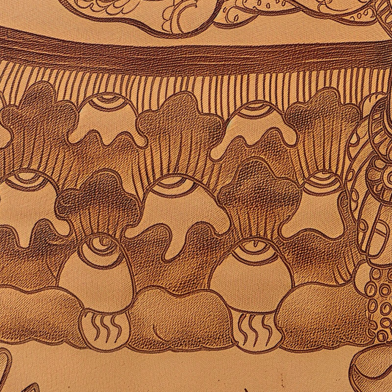 Pyroart Yellow Jambhala Leather Hang Pyrography