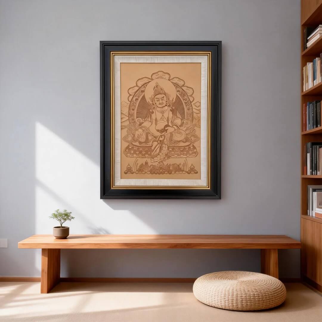 Pyroart Yellow Jambhala Leather Hang Pyrography