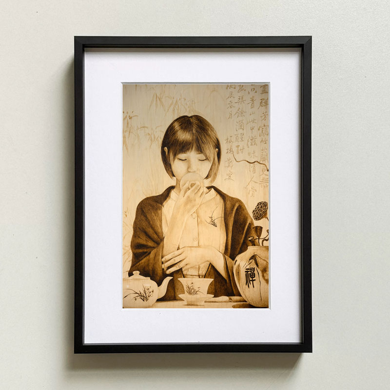 Pyroart Custom Leather Hang Pyrography