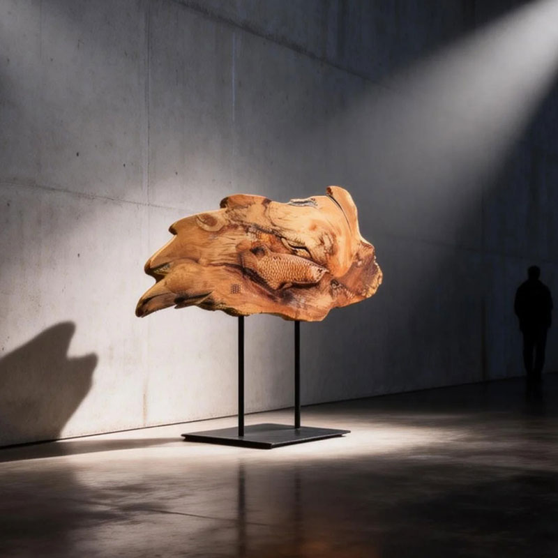 Pyrogart Dragon Fish of Fortune Pyrography Collectibles