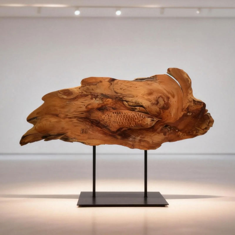 Pyrogart Dragon Fish of Fortune Pyrography Collectibles