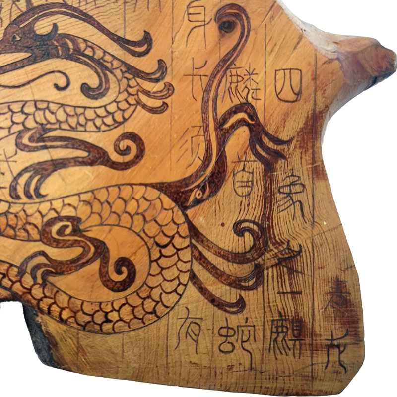 Pyrogart Azure Dragon Pyrography Artisanal Decor