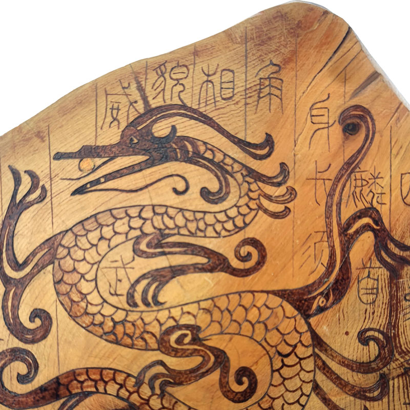 Pyrogart Azure Dragon Pyrography Artisanal Decor