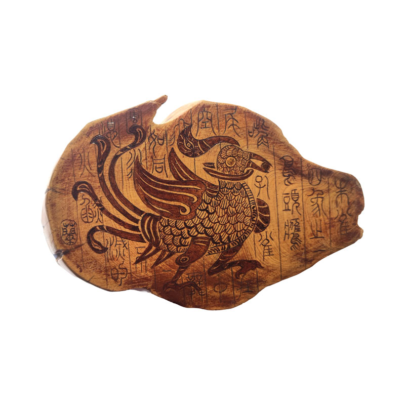 Pyrogart Vermilion Bird Pyrography Artisanal Decor