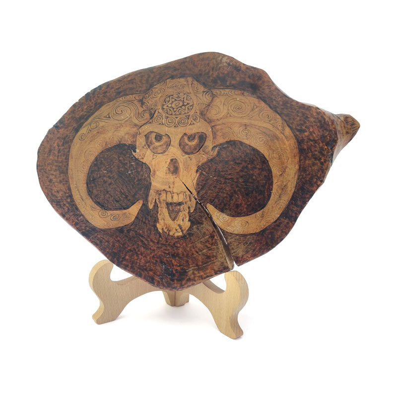 Pyrogart Sheep's Head Pyrography Artisanal Decor