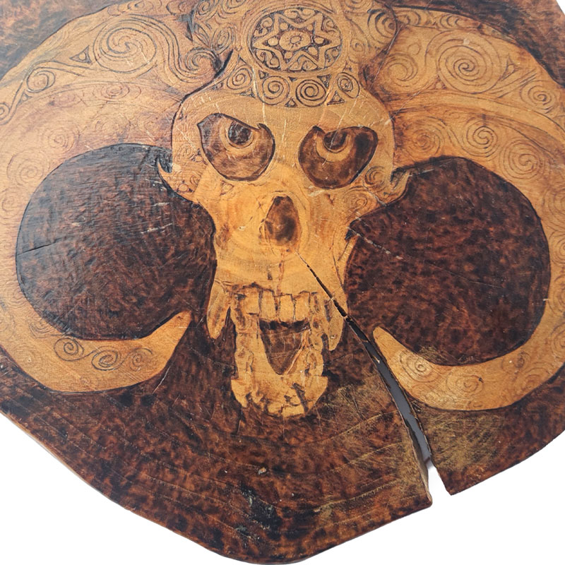 Pyrogart Sheep's Head Pyrography Artisanal Decor