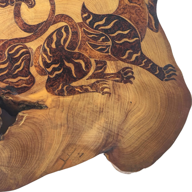 Pyrogart Heaven and Earth Converge Pyrography Artisanal Decor