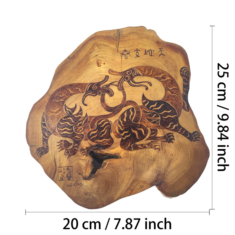 Pyrogart Heaven and Earth Converge Pyrography Artisanal Decor