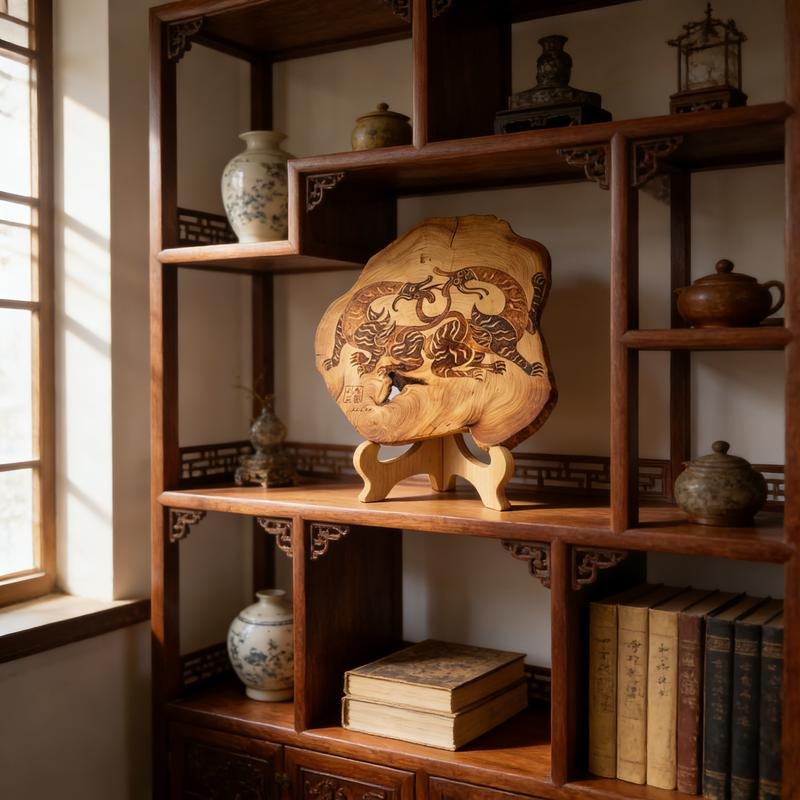 Pyrogart Heaven and Earth Converge Pyrography Artisanal Decor