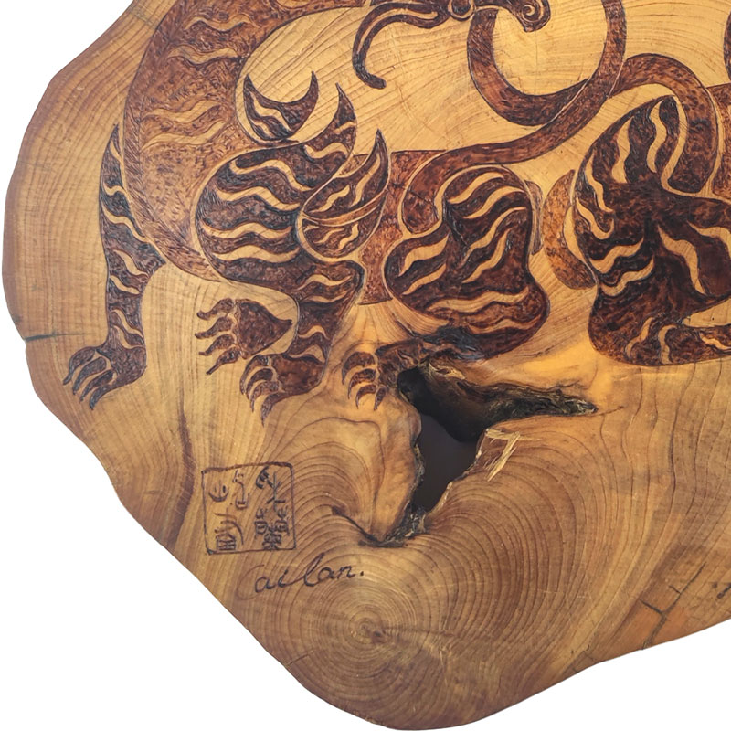 Pyrogart Heaven and Earth Converge Pyrography Artisanal Decor