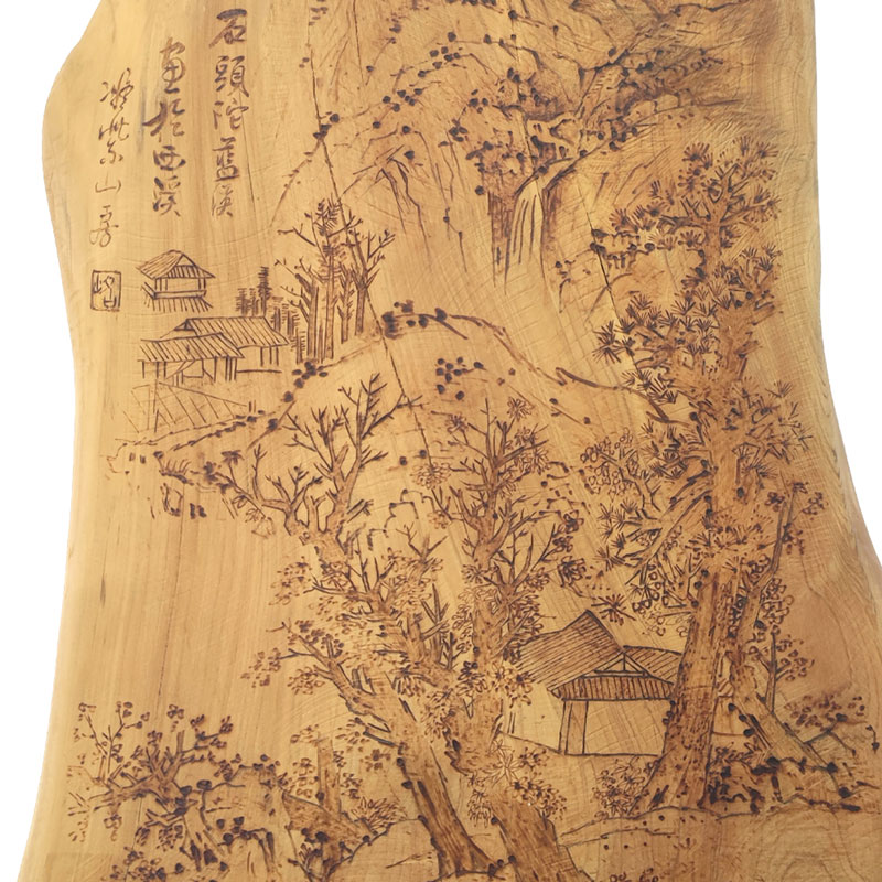 Pyrogart Landscapes by Lan Ying Pyrography Artisanal Decor