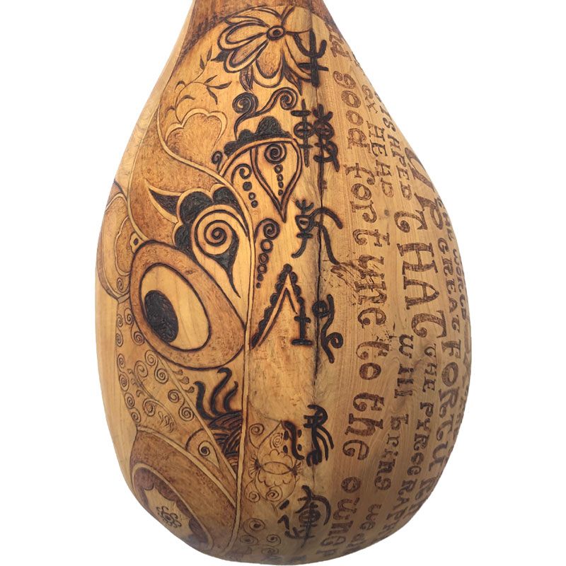 Pyrogart Lucky Ox Ladle Pyrography Artisanal Decor