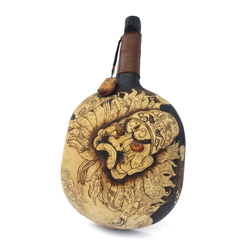 Pyrogart Exorcist Zhong Kui Ladle Pyrography Artisanal Decor